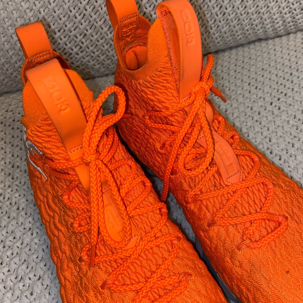 Limited Edition Lebron 15 Orange Box Basketball Shoes - Picture 11 of 15